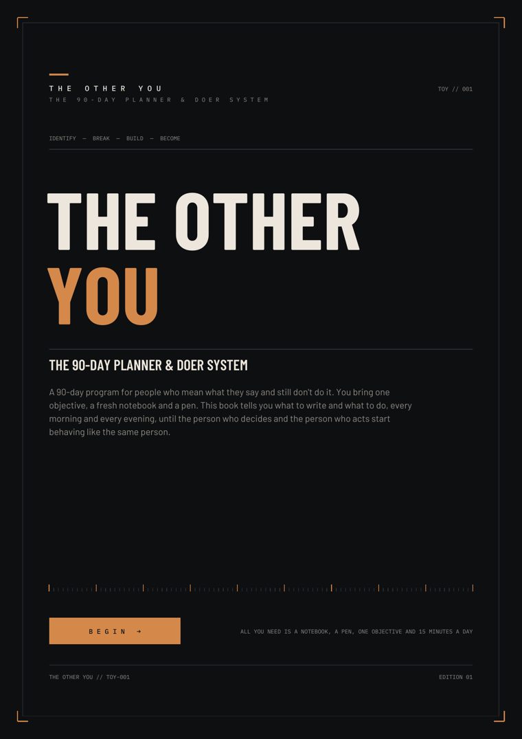 The Other You, the 90-day Planner & Doer System